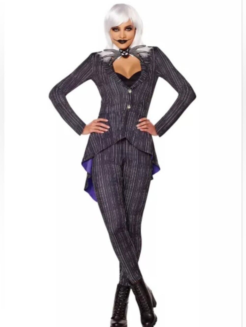 Disney Nightmare Before Christmas Jack Skellington Women’s Costume Spirit Sz L